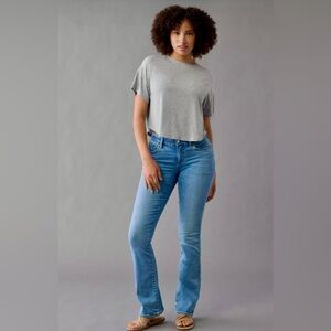 American Eagle Luxe Curvy High-Rise Skinny Kick Jeans